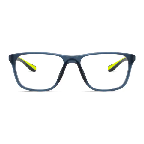 Rectangle Blue Eyeglasses