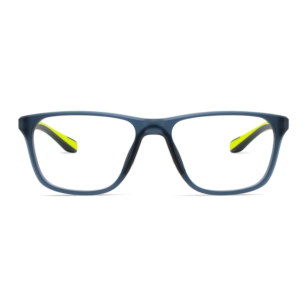 Rectangle Blue Eyeglasses