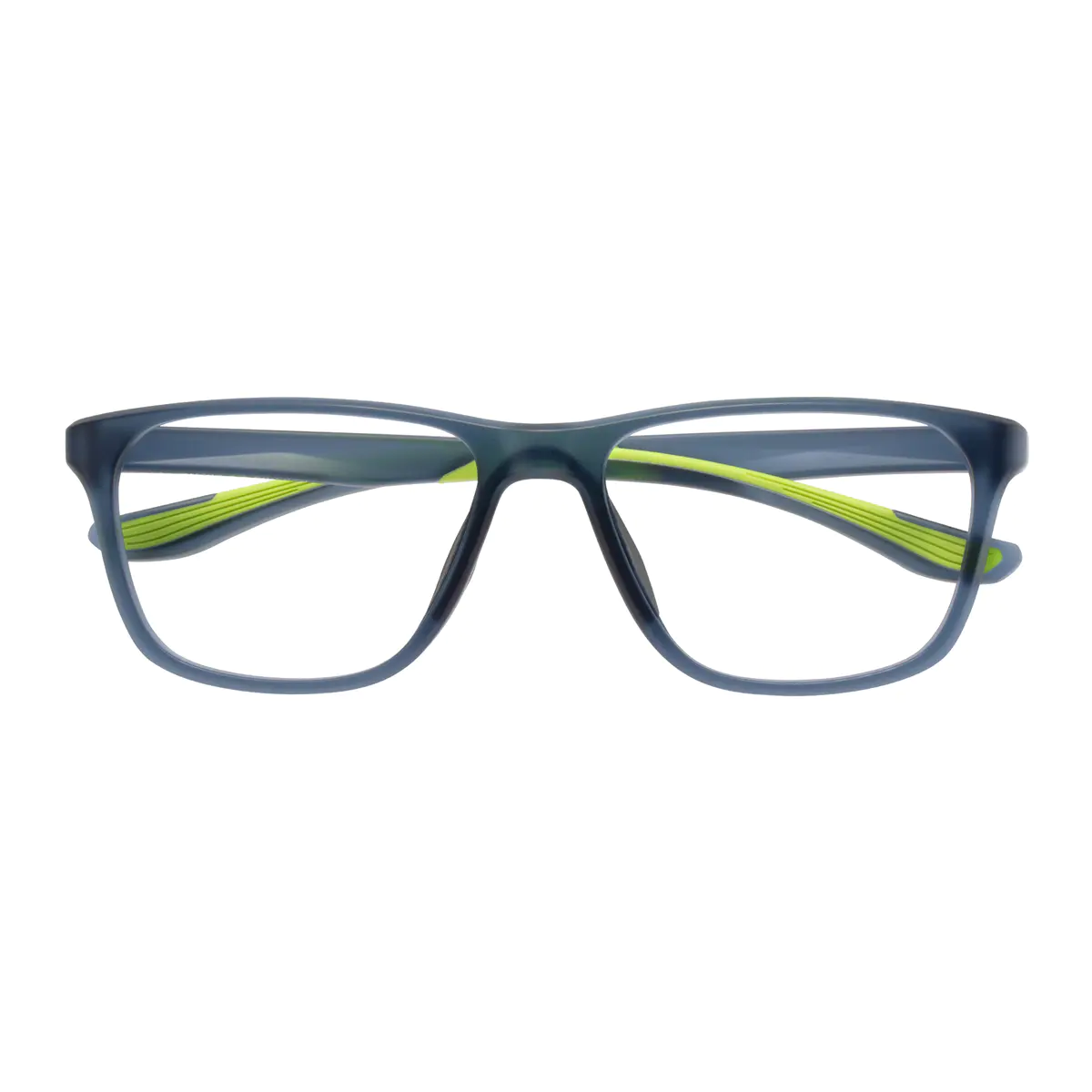 Rectangle Blue Eyeglasses