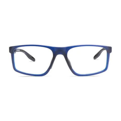 Rectangle Blue Eyeglasses