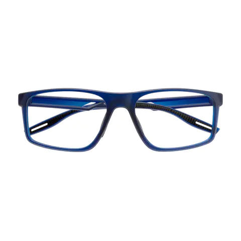 Rectangle Blue Eyeglasses