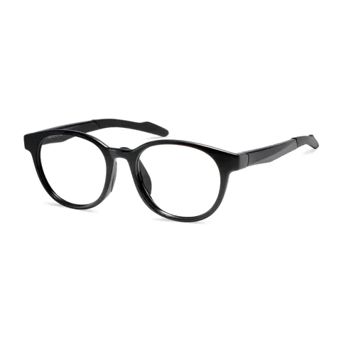 Oval Black Eyeglasses