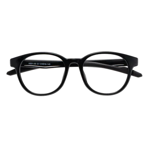 Oval Black Eyeglasses