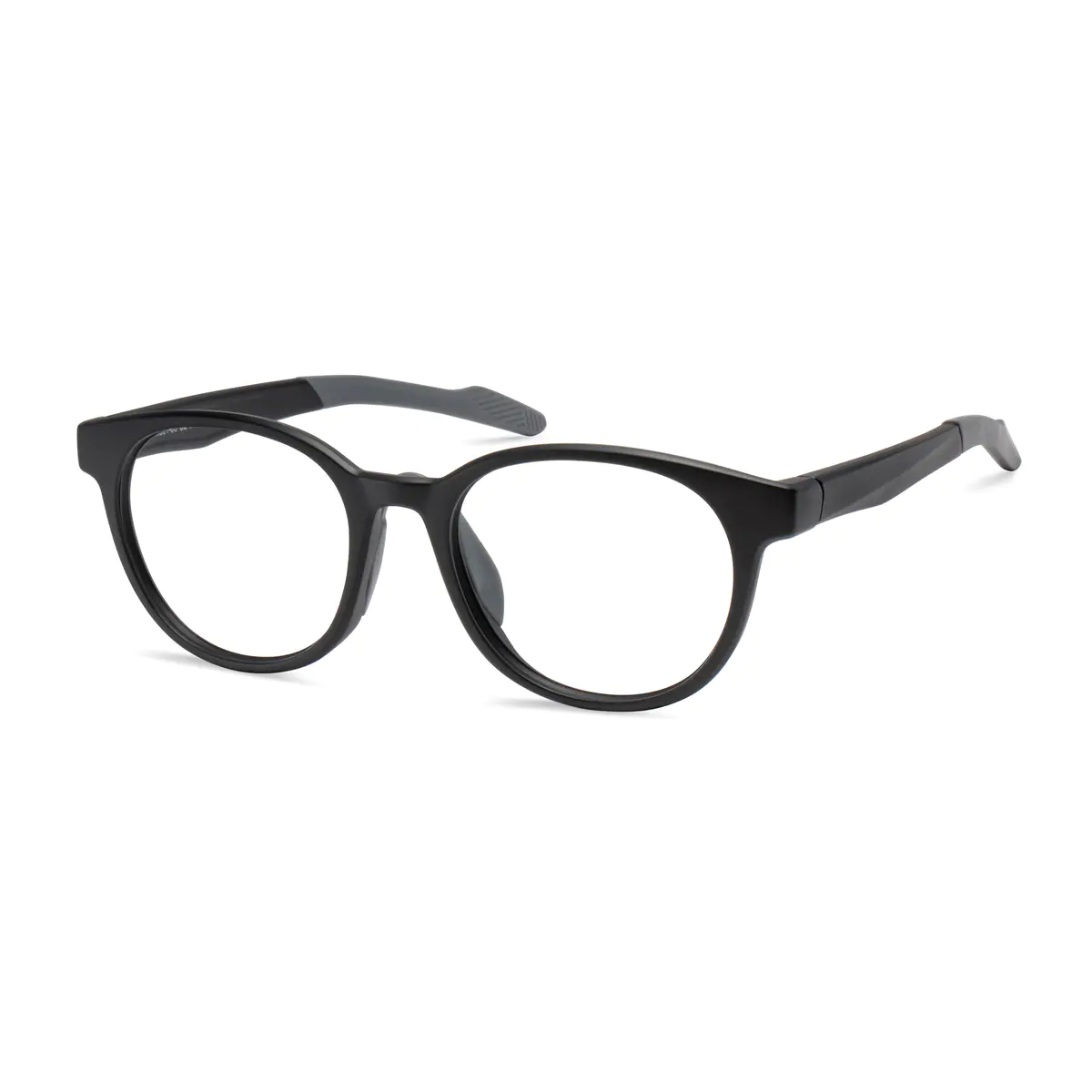 Oval Grey Eyeglasses