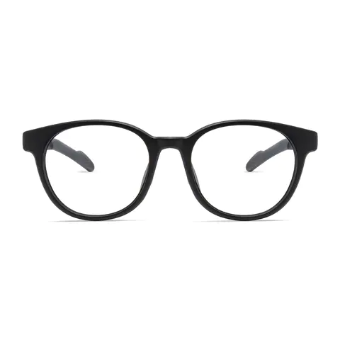 Oval Grey Eyeglasses