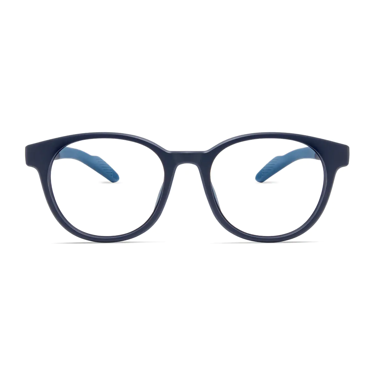 Oval Blue Eyeglasses