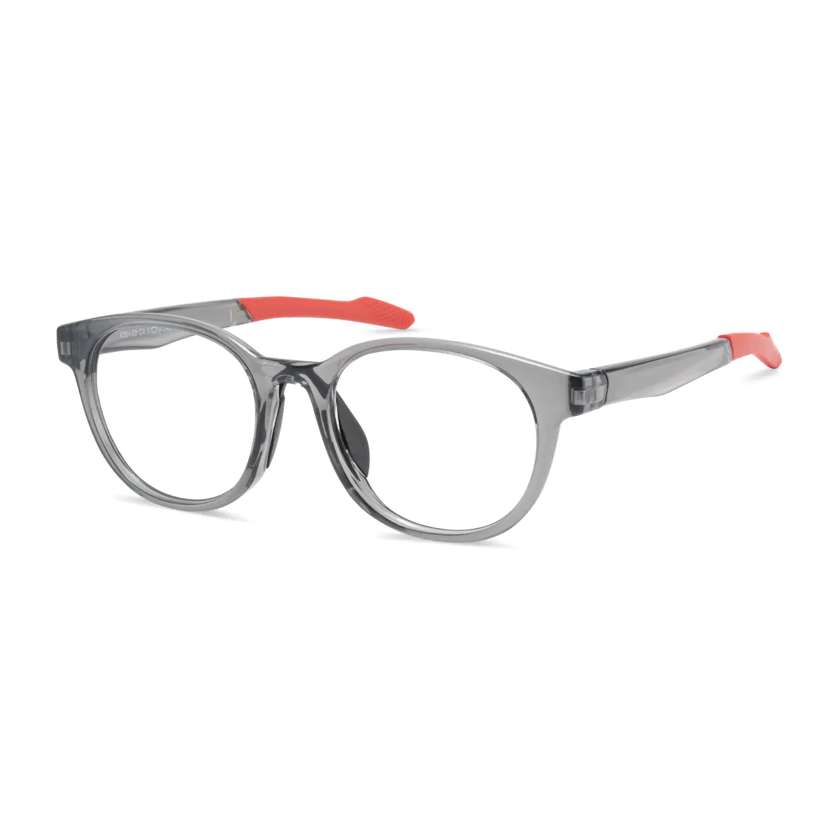 Oval Red Eyeglasses