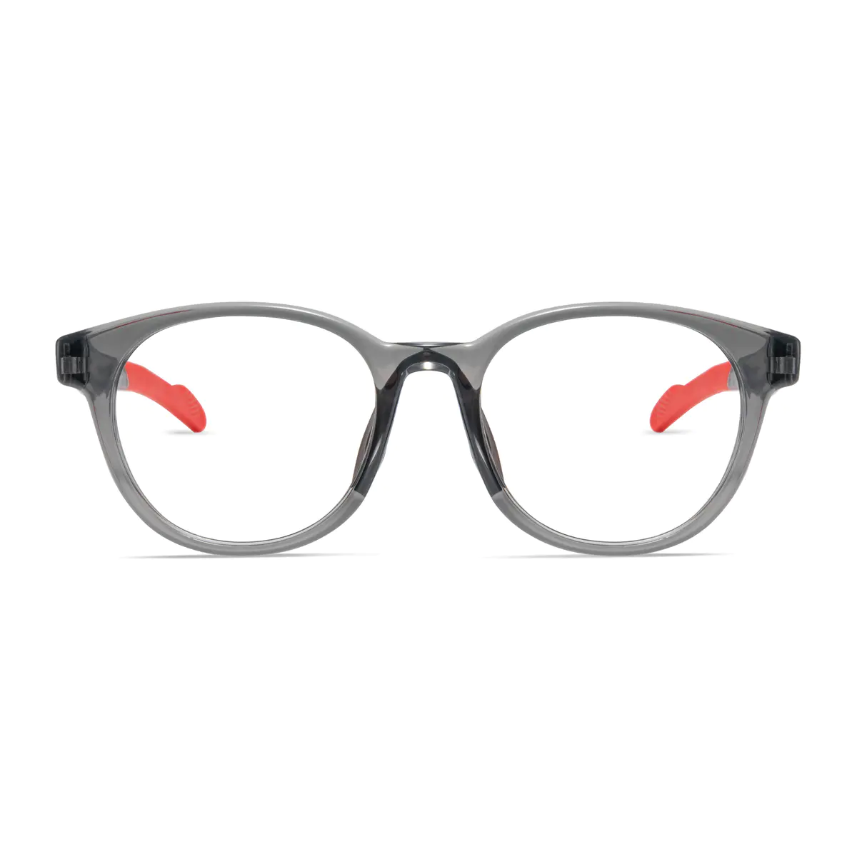 Oval Red Eyeglasses