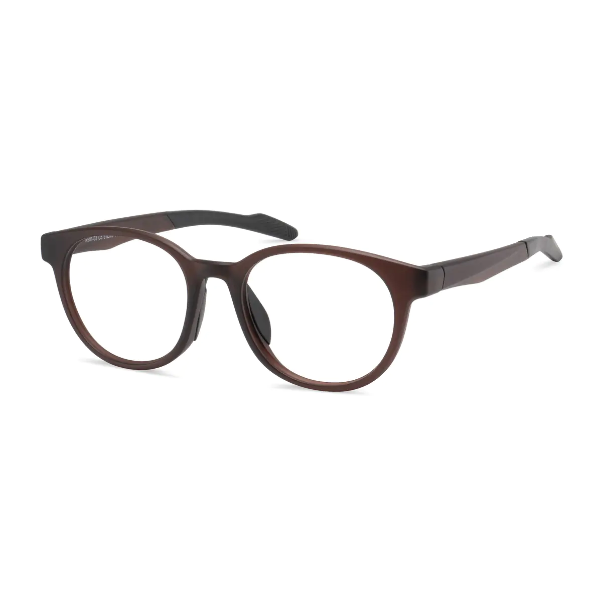 Oval Brown Eyeglasses