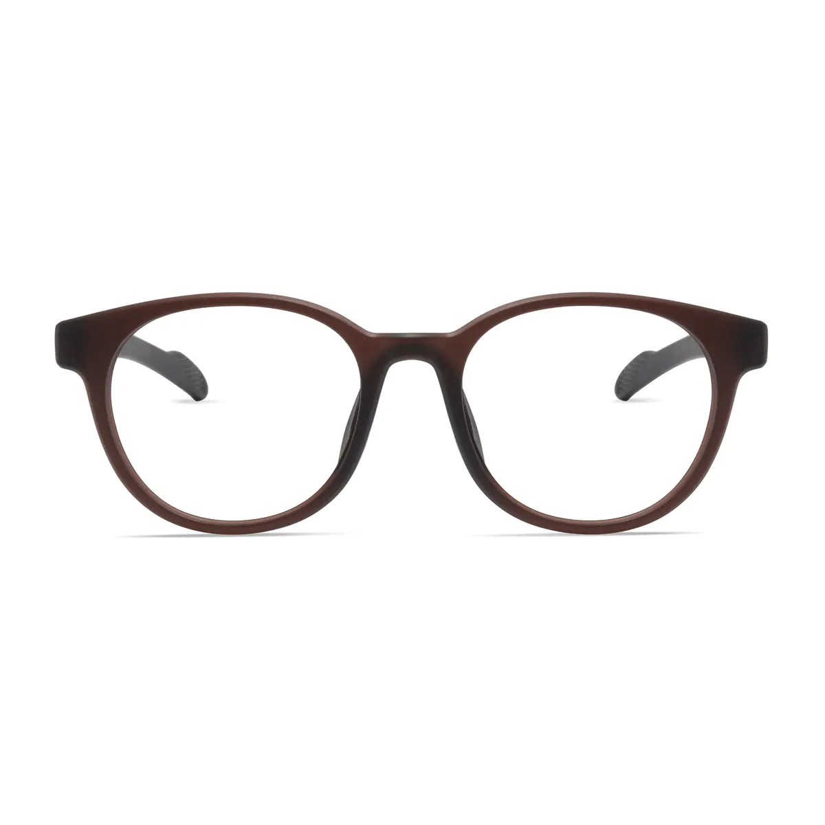 Oval Brown Eyeglasses
