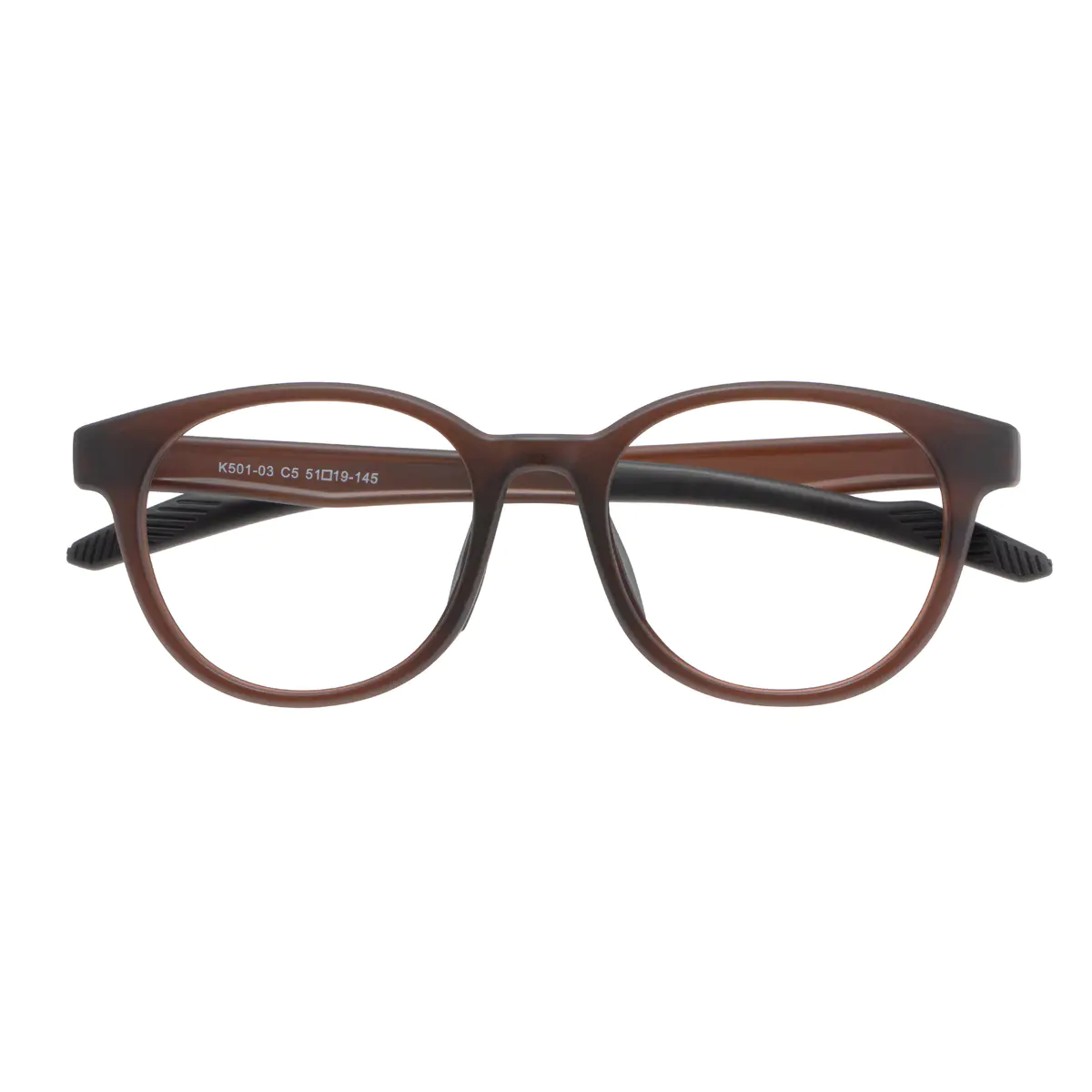 Oval Brown Eyeglasses