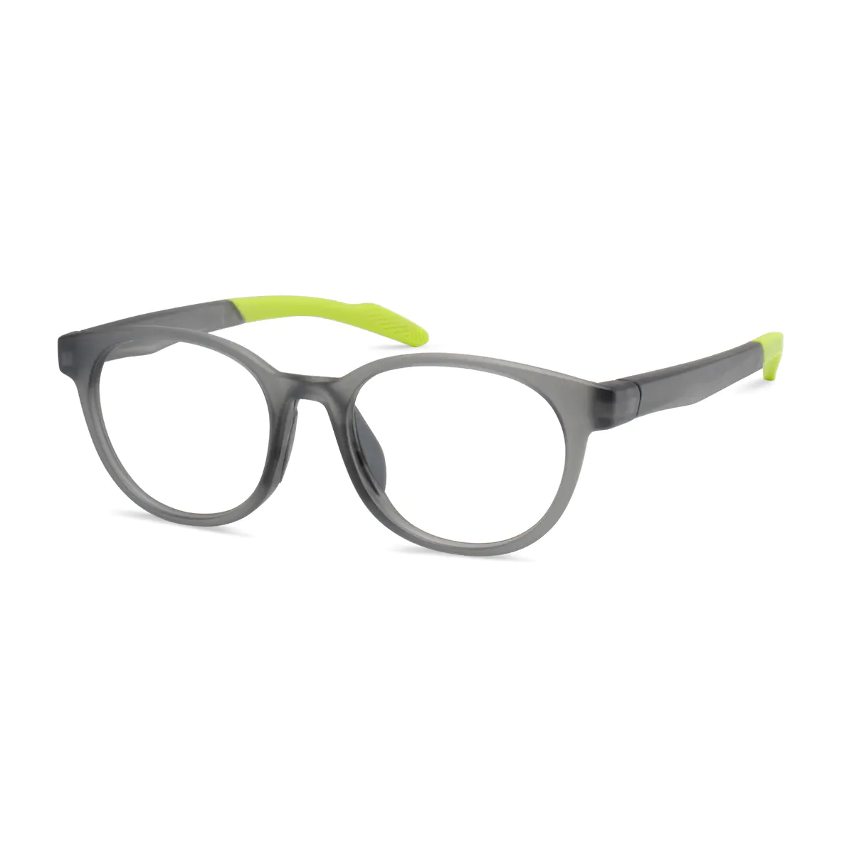 Oval Grey Eyeglasses