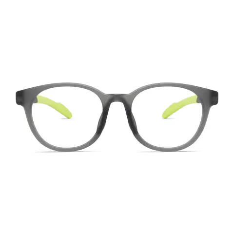Oval Grey Eyeglasses