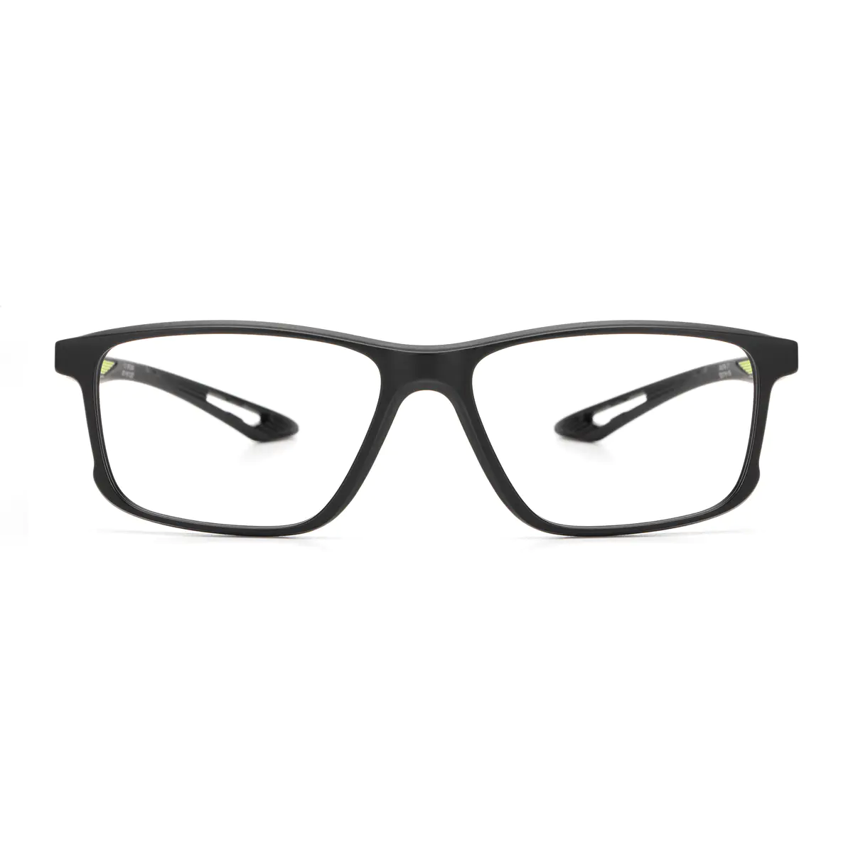 Rectangle Black/Green Eyeglasses