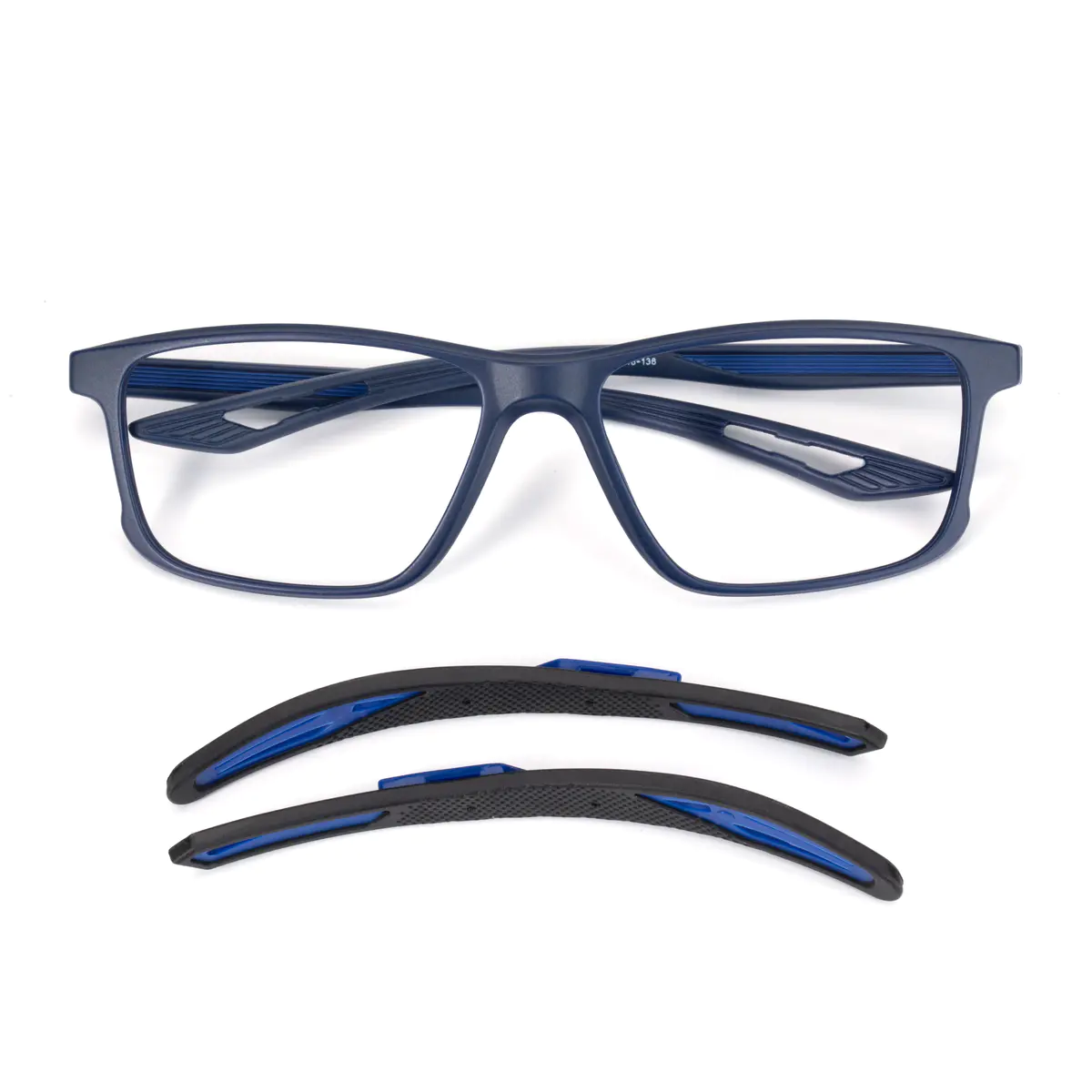 Rectangle Black/
Blue Eyeglasses