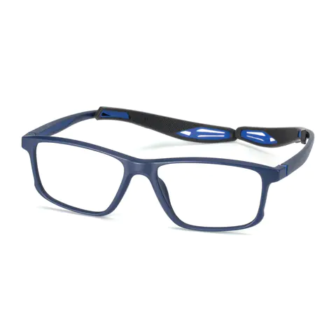Rectangle Black/
Blue Eyeglasses