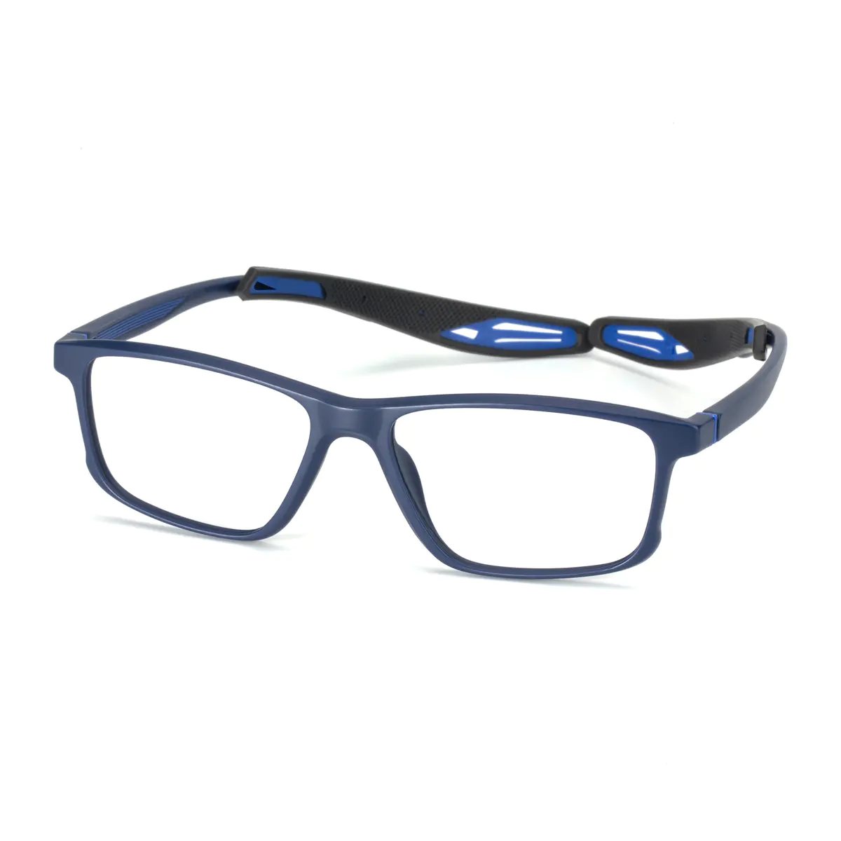 Rectangle Black/
Blue Eyeglasses