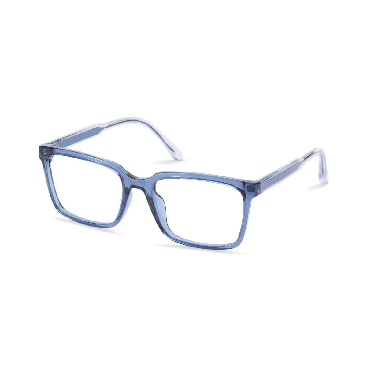 Square Blue Eyeglasses