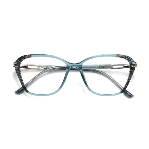 Cat-eye Green/Tortoiseshell Eyeglasses