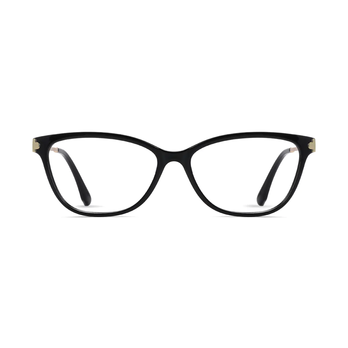 Oval Black Eyeglasses
