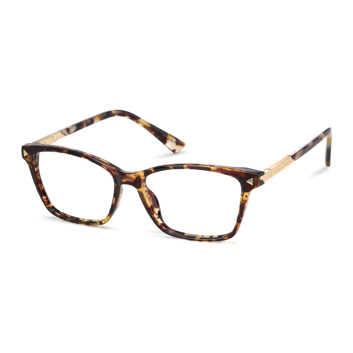 Rectangle Tortoiseshell Eyeglasses