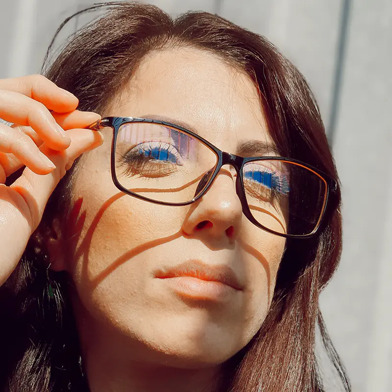 Rectangle Black Eyeglasses