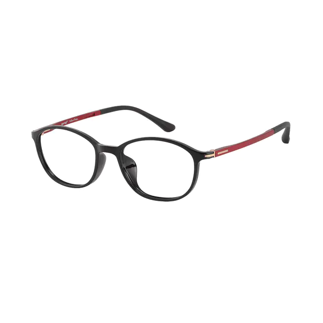 Oval Black Eyeglasses