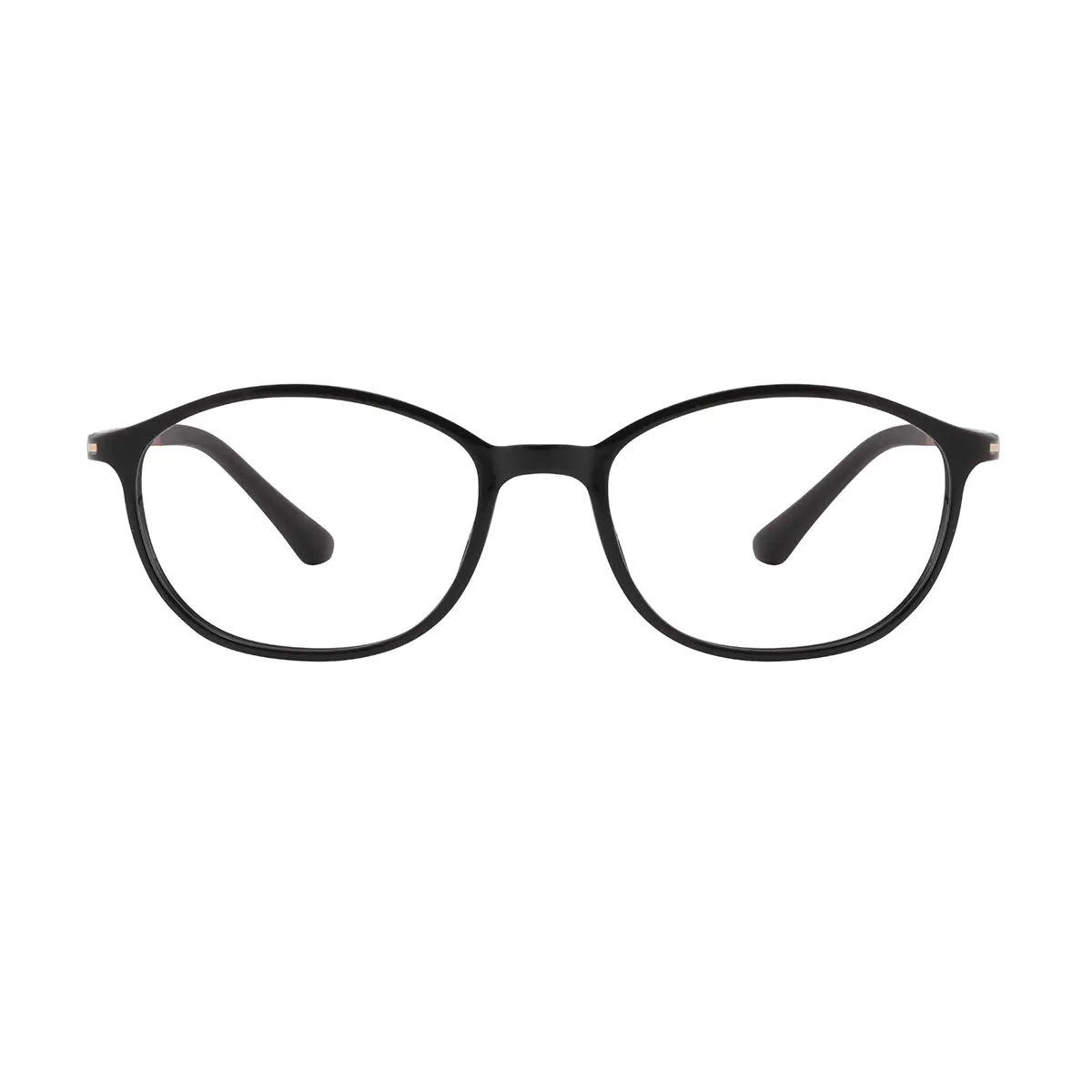 Oval Black Eyeglasses