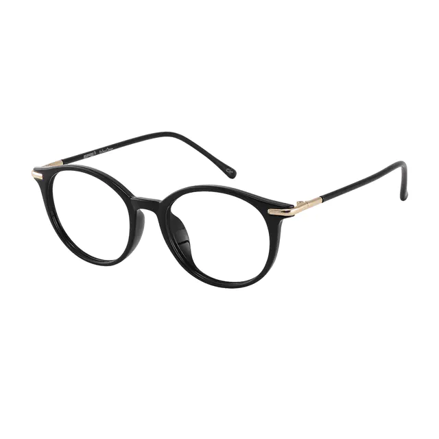 Oval Black Eyeglasses