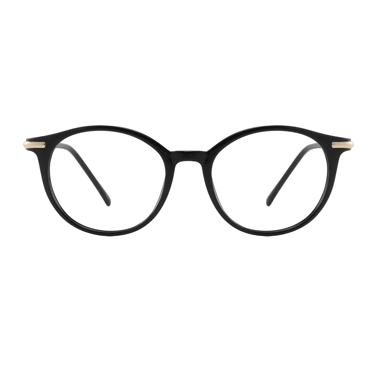 Oval Black Eyeglasses