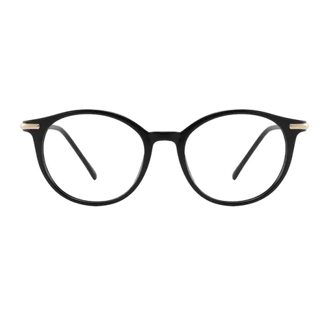 Oval Black Eyeglasses