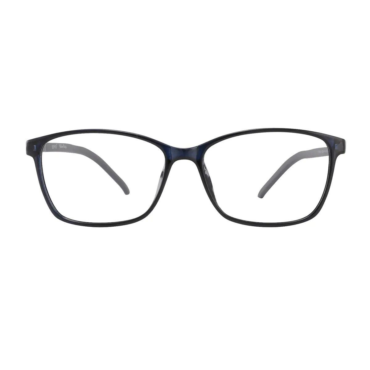 Rectangle Blue Eyeglasses