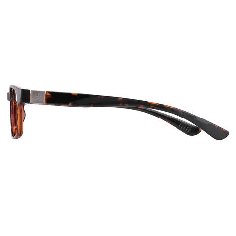 Rectangle Dark Tortoiseshell Eyeglasses