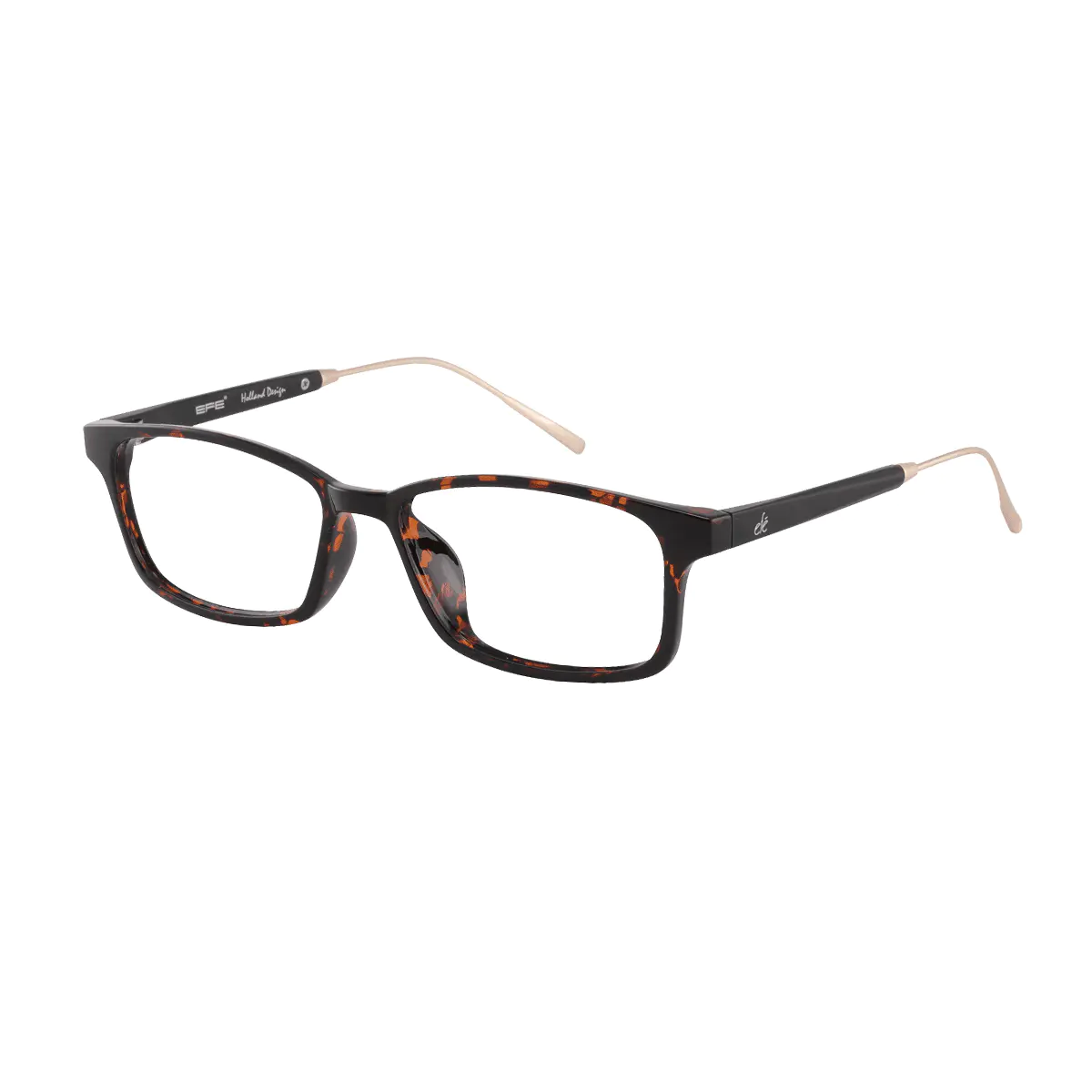 Rectangle Tortoiseshell Eyeglasses