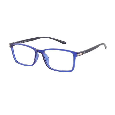 Rectangle Blue Eyeglasses