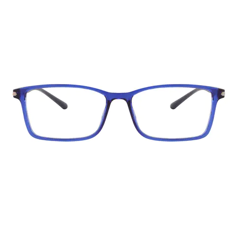 Rectangle Blue Eyeglasses