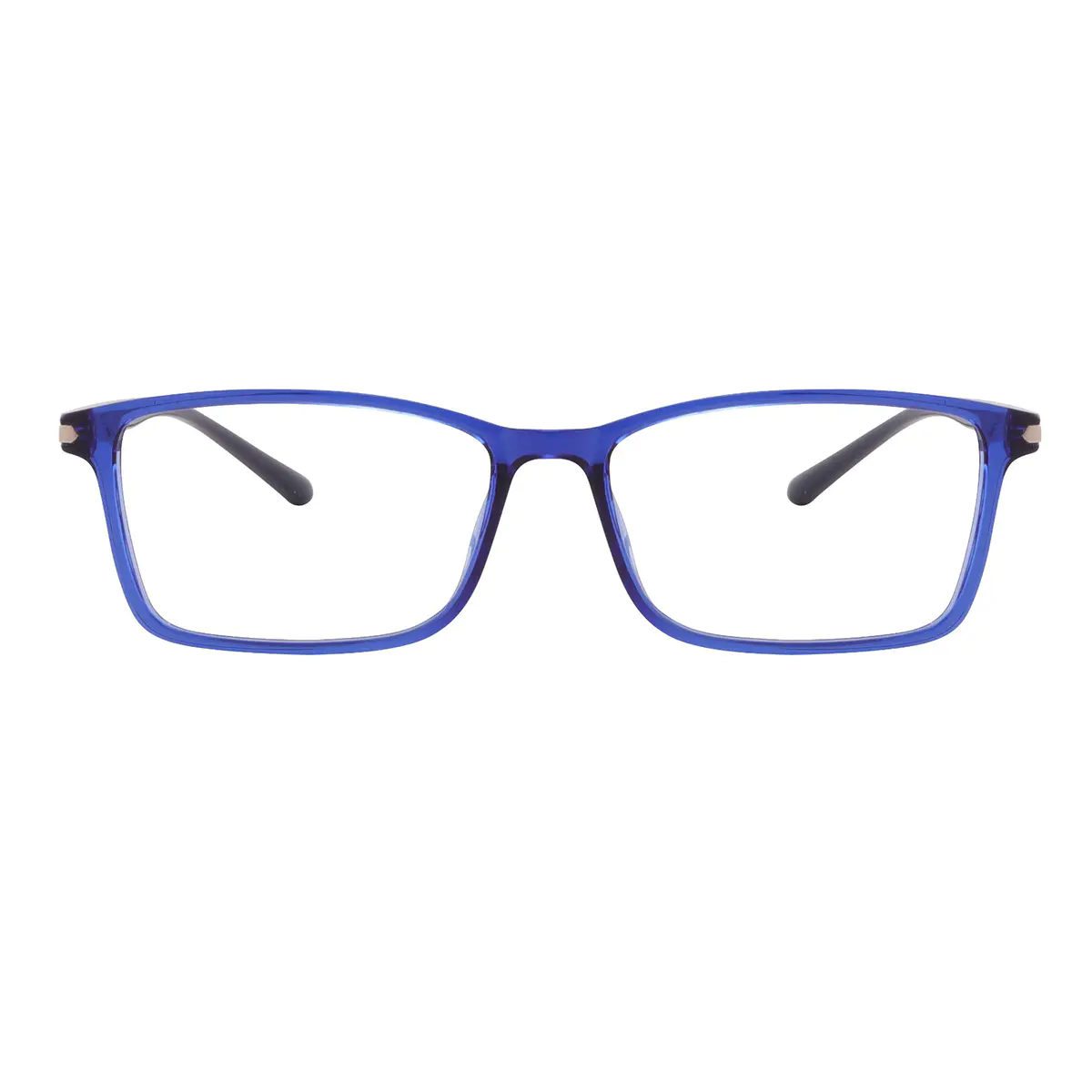 Rectangle Blue Eyeglasses