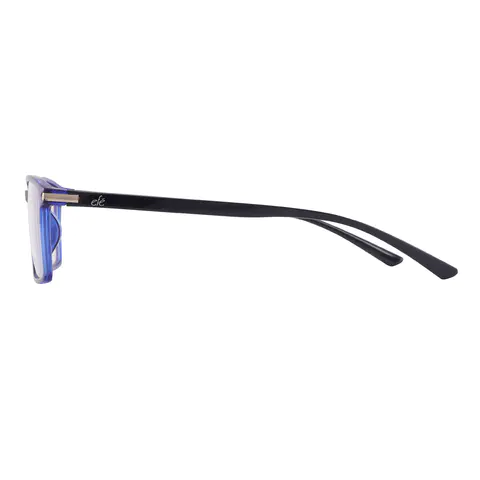 Rectangle Blue Eyeglasses