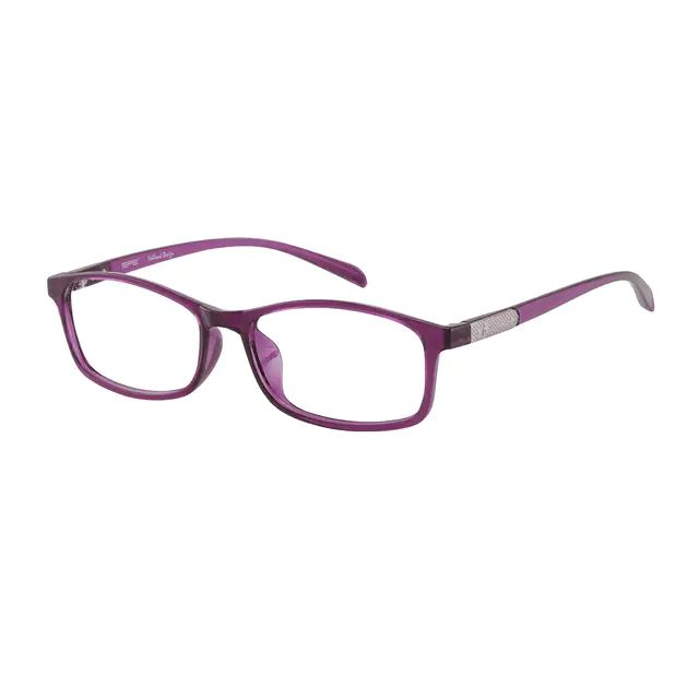 Oval Purple Eyeglasses
