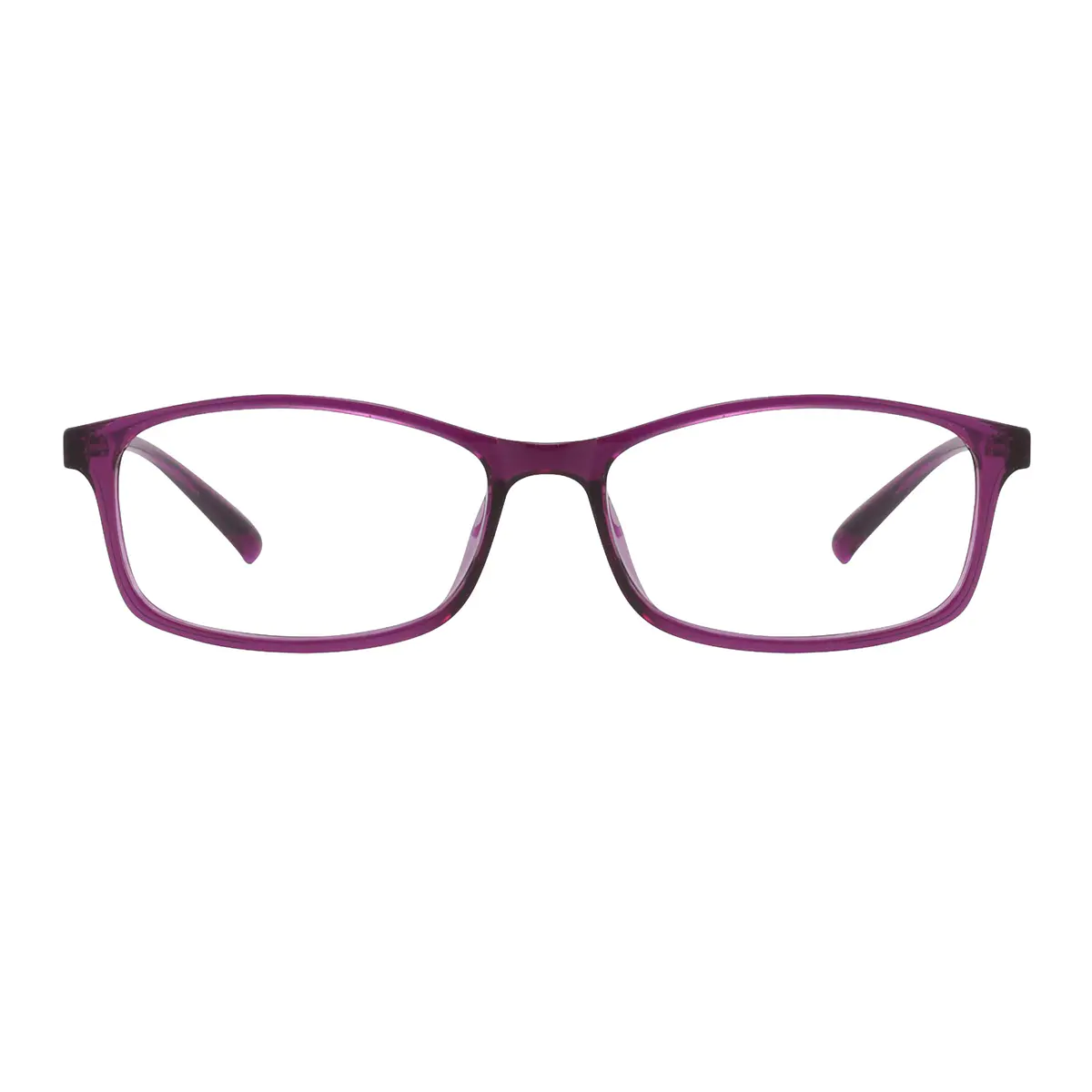 Oval Purple Eyeglasses