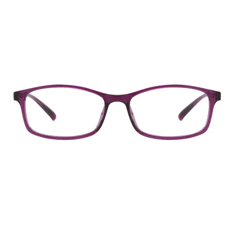 Oval Purple Eyeglasses