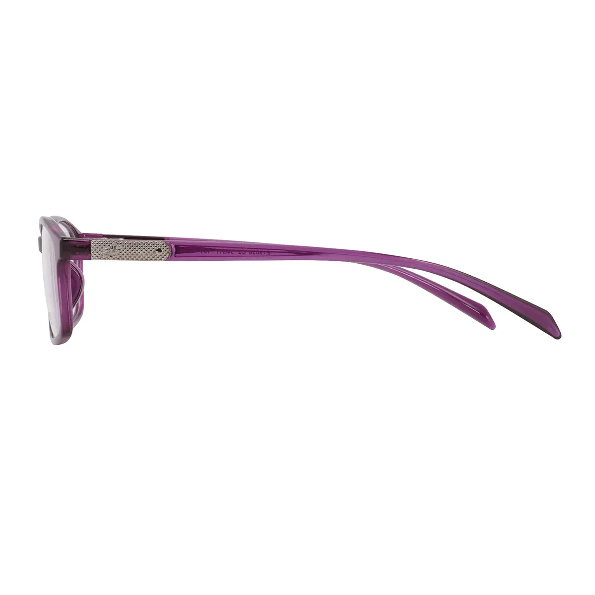 Oval Purple Eyeglasses