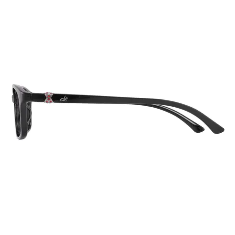 Oval Black Reading Glasses