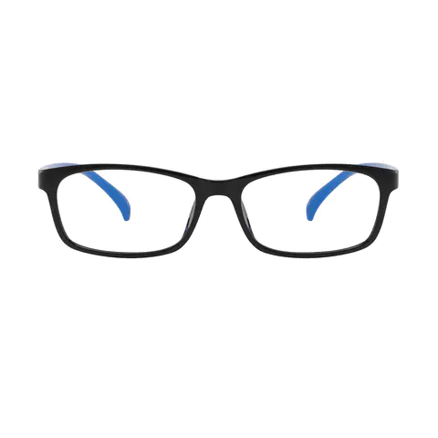 Rectangle Black/Blue Eyeglasses