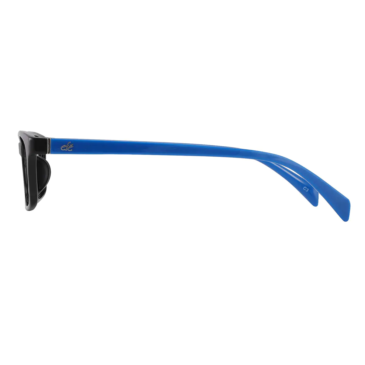 Rectangle Black/Blue Eyeglasses