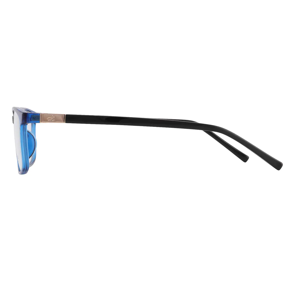 Rectangle Blue Eyeglasses