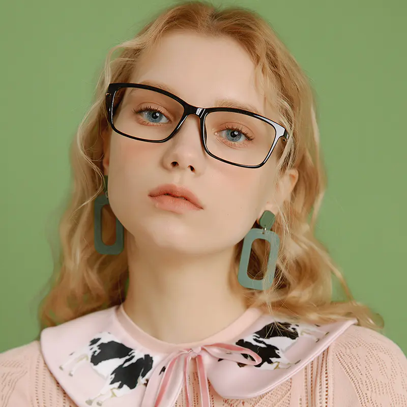 Rectangle Black Eyeglasses