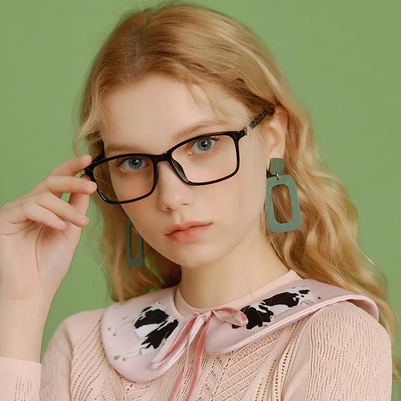 Rectangle Black Eyeglasses