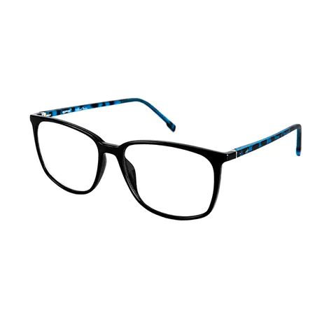Square Tortoiseshell/Blue Eyeglasses