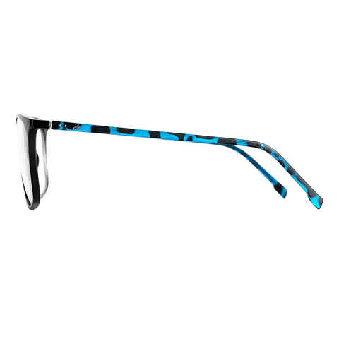 Square Tortoiseshell/Blue Eyeglasses
